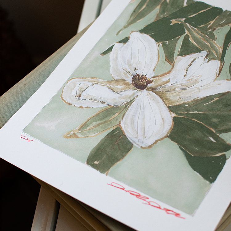limited edition, magnolia print ii — laureldawncornerstudio